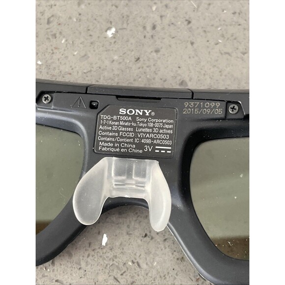 SONY TDG-BT500A 3D Glasses Active Shutter Method Bluetooth for Bravia Untested - Picture 10 of 16